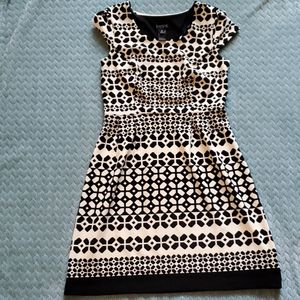 EUC Black and White Print Dress